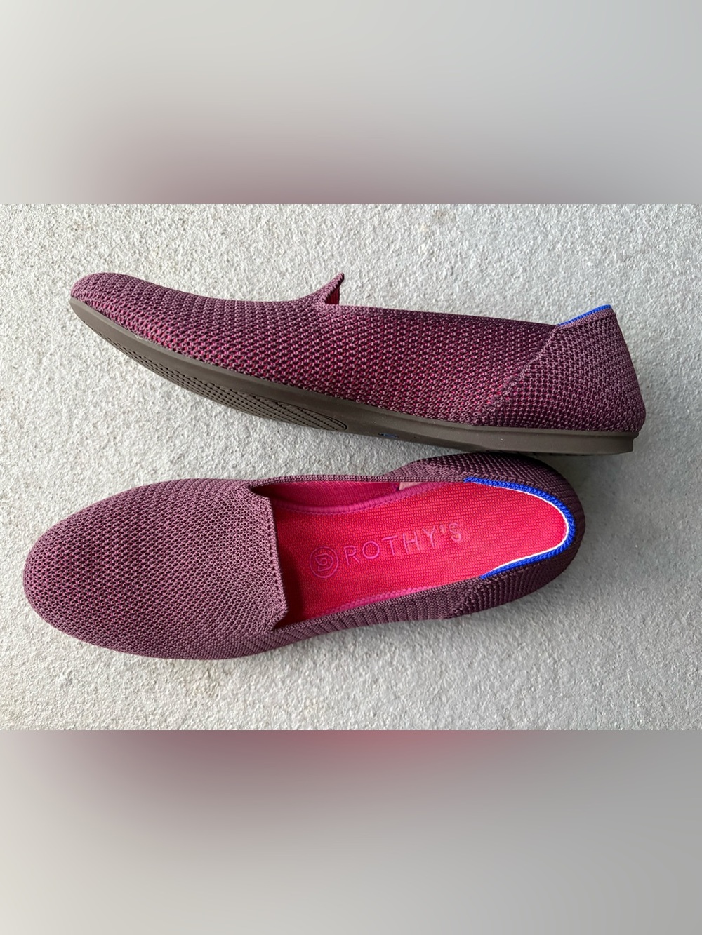 Rothy’s The Loafer in Berry Lattice •size 9